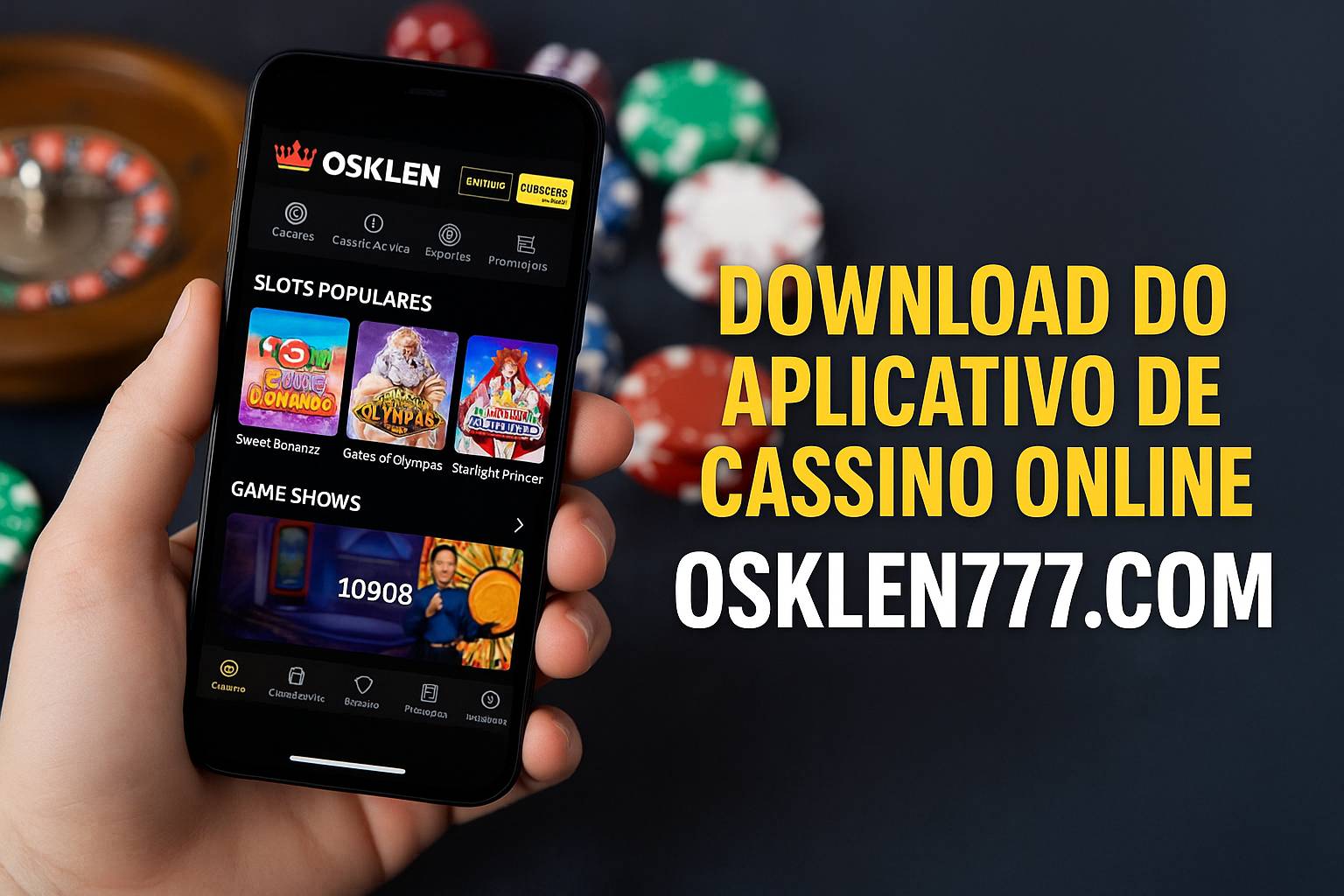 Baixar o OSKLEN777.COM Cassino App