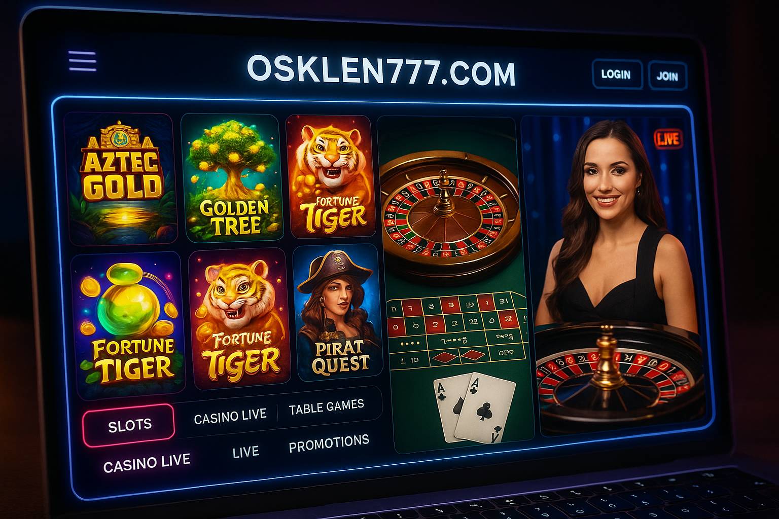 Jogos de cassino online OSKLEN777.COM
