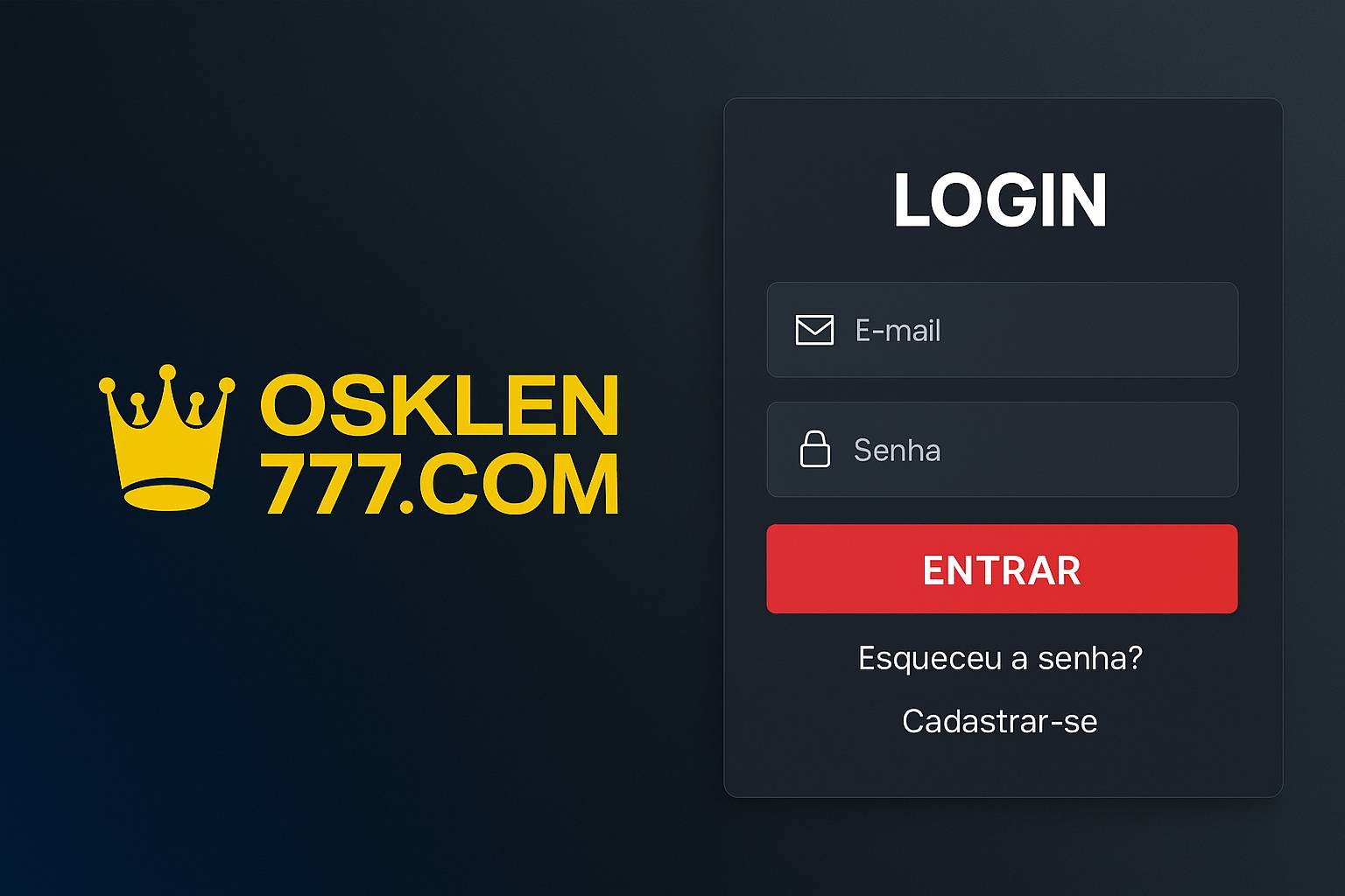 Login no Cassino OSKLEN777.COM